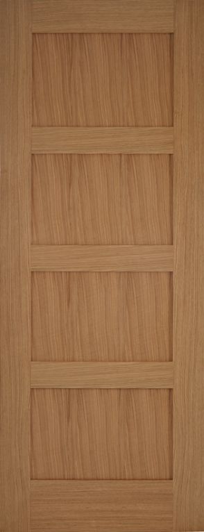 Un-finished Oak Contemporary 4panel