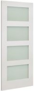 Coventry White Primed Clear Glazed Internal Door - 610 x 1981 x 35mm