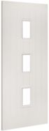 Deanta Ely White Primed Glazed Internal Door