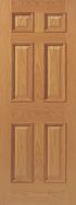 JB Kind Unfinished E16MN Oak Internal Door