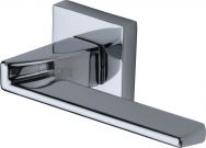 Laguna lever on a square rose handle in polished chrome