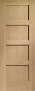 Shaker 4 Panel Oak Internal Door