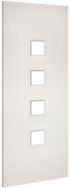 Deanta Pamplona White Primed Glazed Door