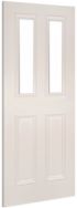 Deanta Rochester White Primed Glazed Internal Door