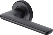 Trino lever on rose handle in black