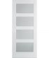 LPD Contemporary 4L Frosted White Glazed Internal Door